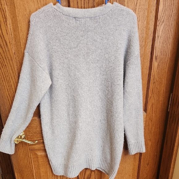 No Boundaries Heather Gray Button-Up Cardigan - Picture 5 of 7